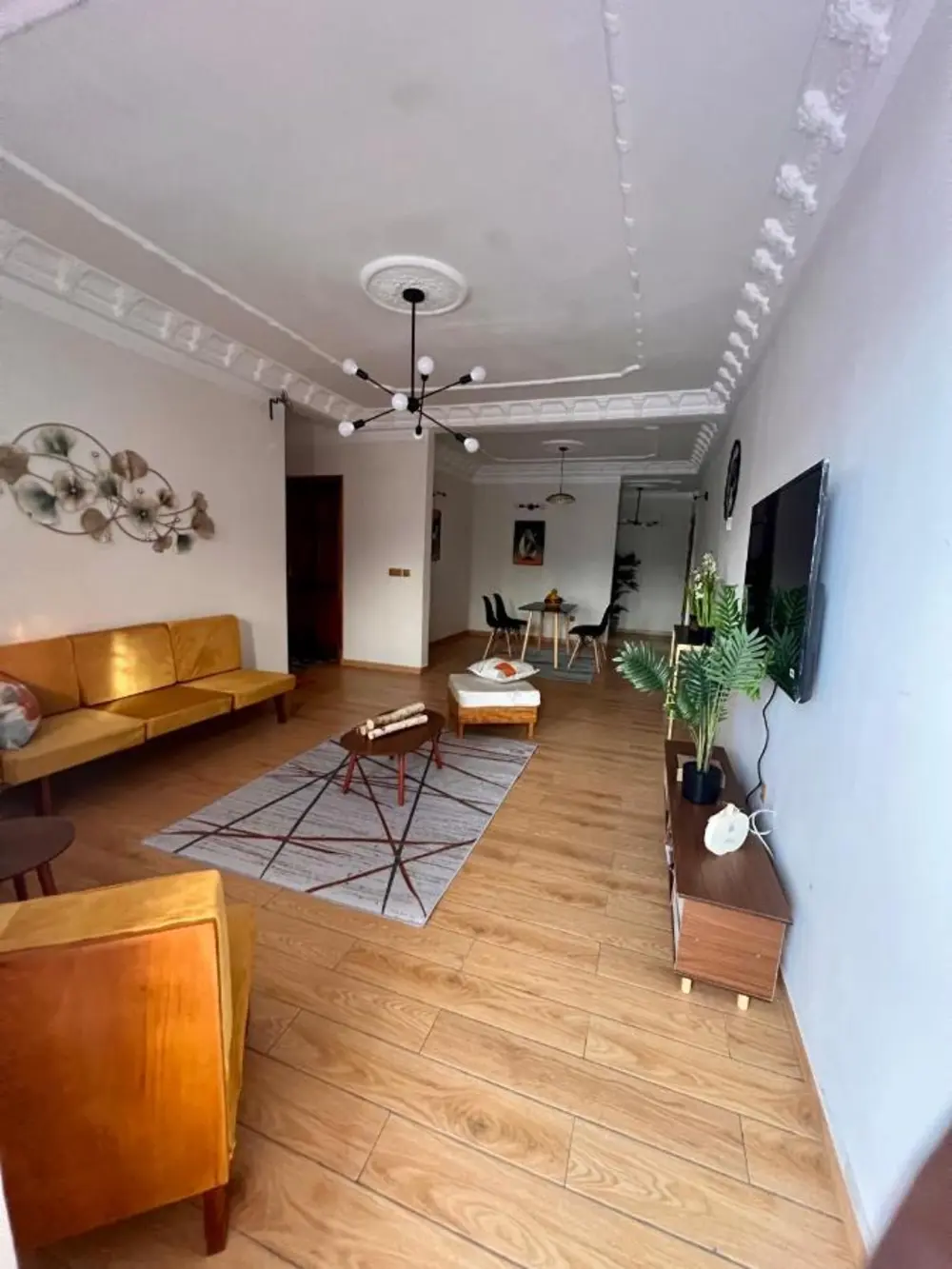 Salon avec télévision d'un appartement